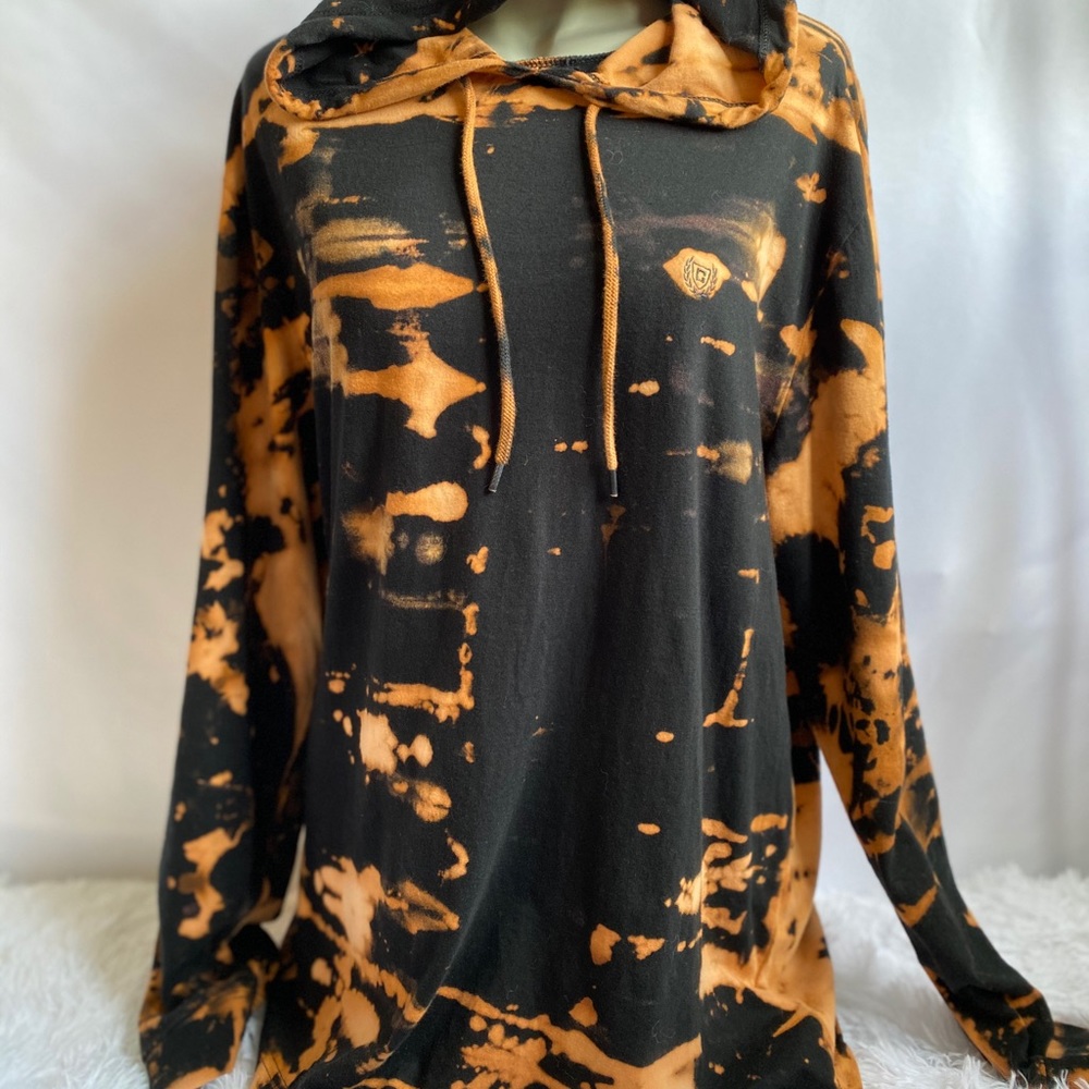 Custom dyed chaps light weight hoodie.